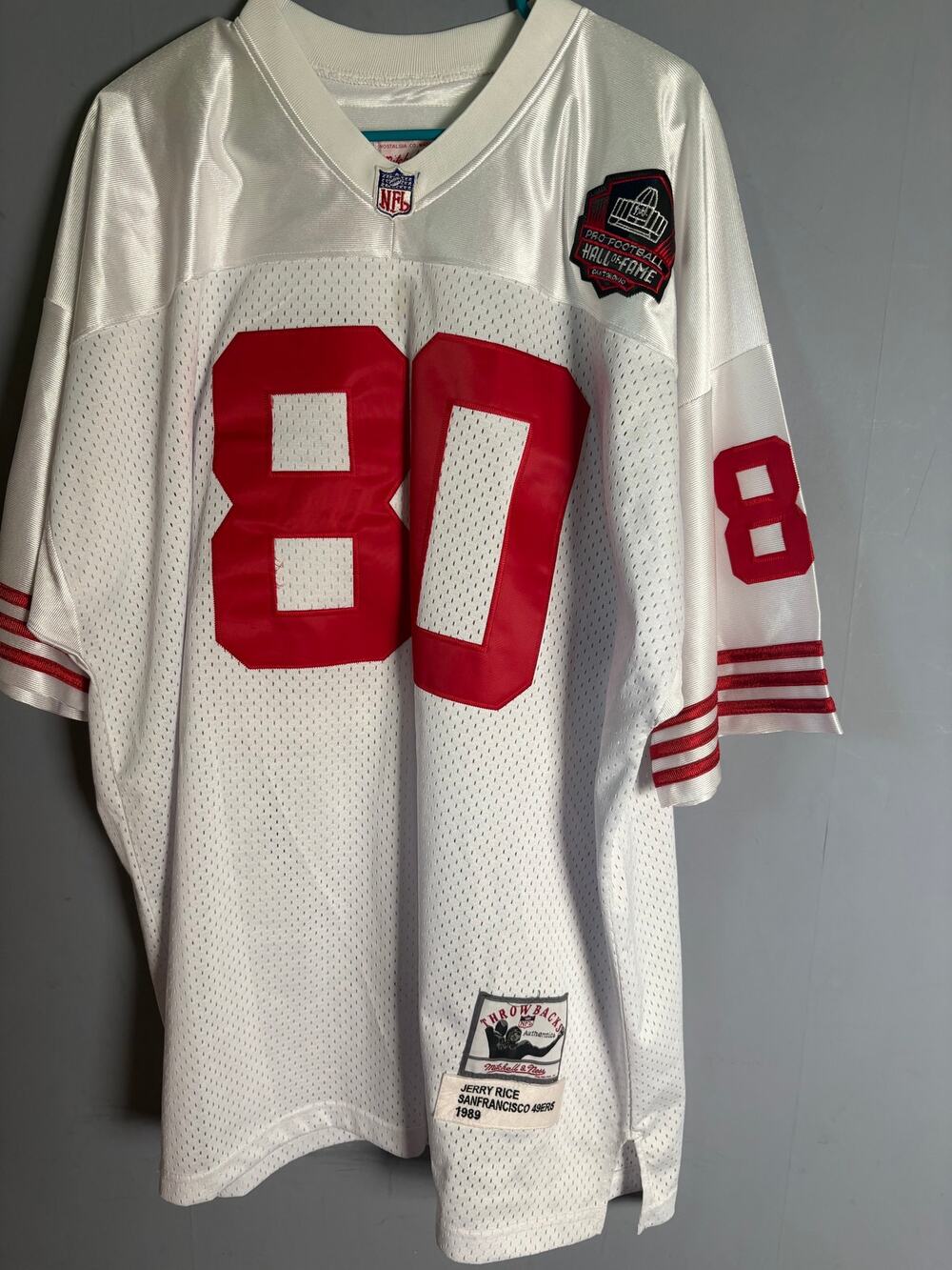 Jerry Rice San Francisco 49ers Mitchell & Ness Authentic Jersey White Size 56